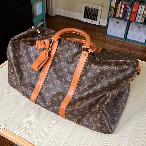 Authentic Vintage '80s LOUIS VUITTON Keepall Luggage Bag - Picture 1 of 17